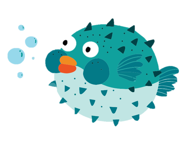 Super fishes logo no backround